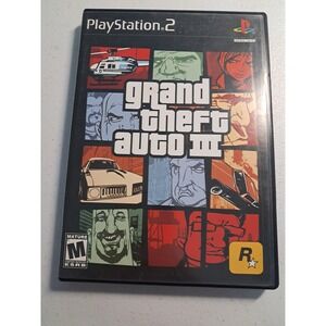 Grand Theft Auto III Sony PlayStation 2 PS2 GTA 3 Rockstar Games Complete CIB